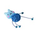 thumbnail image 2 of Flmtop Cartoon Rattan Ball Animal Mouse Shape Katten Cat Interactive Toys Pet Supplies Blue, 2 of 9