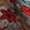 Multicolor 3, variant on Random Floral Print Deep Shirred Waist Tie Plus Size Women Beach Maxi Dress