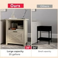 thumbnail image 4 of PrimeZone 30" Tall Nightstand for King & Queen Bed - Wood Large Bedside Table with Storage Drawer & Open Cubby, Beige End Table Night Stand for Bedroom Living Room, Warm Oak, 4 of 6