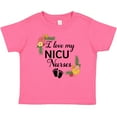 thumbnail image 3 of Inktastic I Love My NICU Nurses with Baby Footprints and Flowers Boys or Girls Baby T-Shirt, 3 of 5