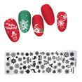 thumbnail image 1 of Fiudx Plantilla de Impresión para Uñas Navideñas con Diseño de Copos de Nieve, Placa de Acero Inoxidable para Estampar Uñas, Patrones de Degradado Diy, Herramienta para Decorar Uñas, Perfecta para Ce, 1 of 3