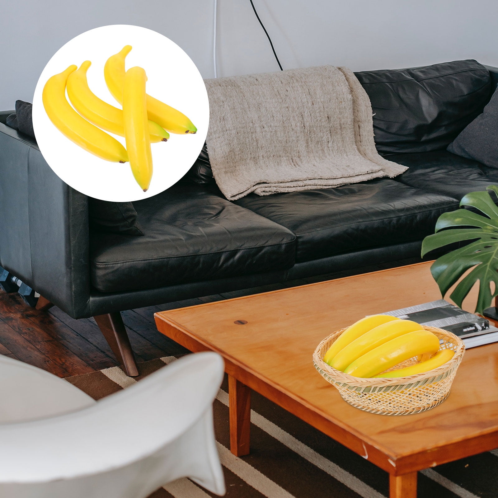 New Simulation Simple Fruit Whole Banana Pillow Large Expression