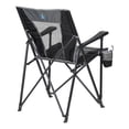 thumbnail image 3 of GCI Outdoor Eazy Chair Folding Quad Camping Chair with Carry Bag, Black, 3 of 7