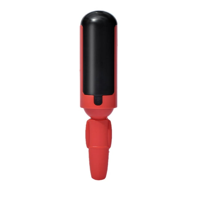 Pet Hair Cleaning Brush Universal 2 Way Fur Removal Line Remover with Handle Tool Home Roller Clothes Sofa Bedding Red