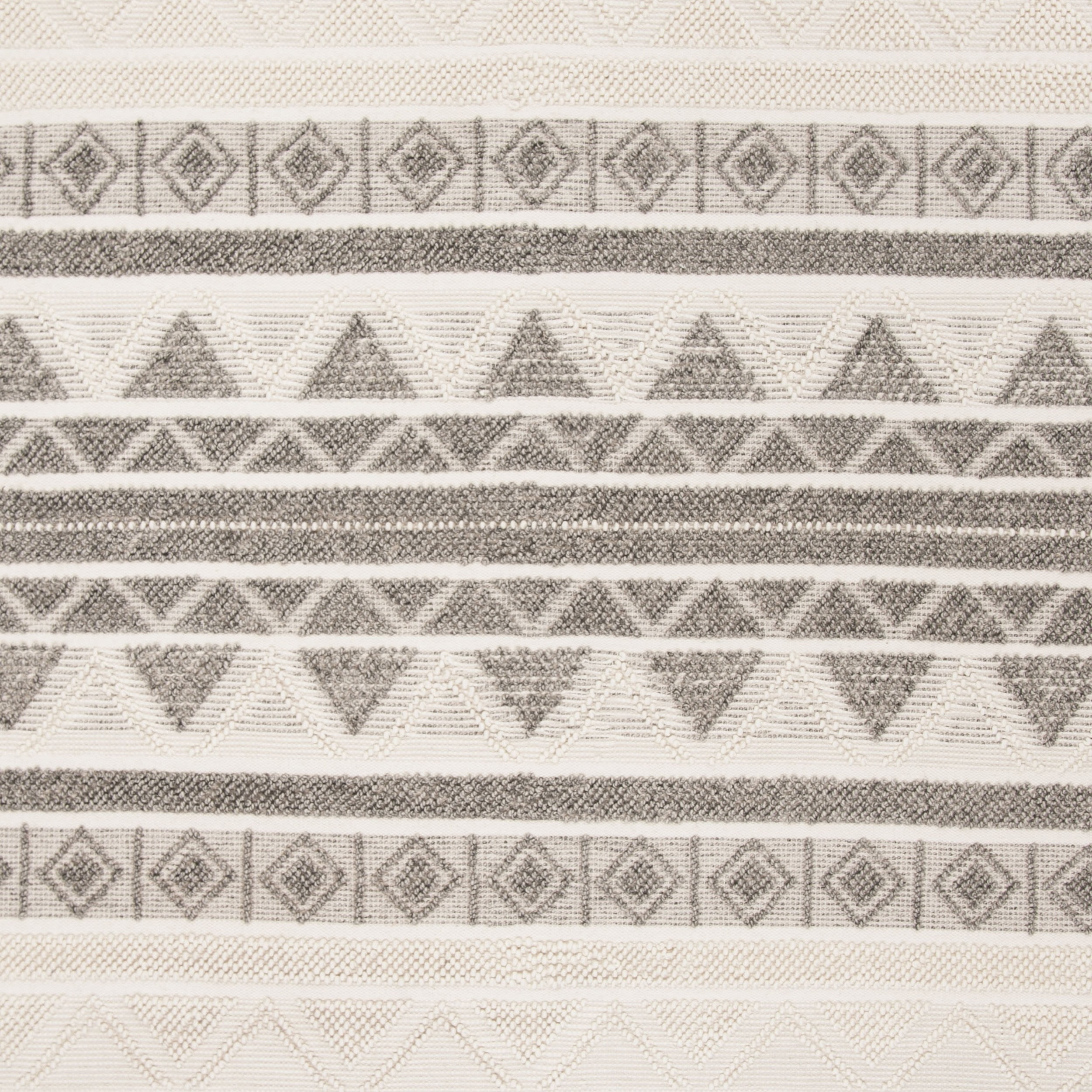SAFAVIEH Natura Christabella Geometric Area Rug, Ivory/Grey, 8' x 10'