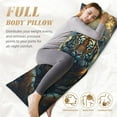 thumbnail image 4 of Disketp Forest Meditating Tiger Print Body Pillow Cover - Super Soft 20x54 Body Pillow Case,Long Side Hidden Zipper (without pillow core), 4 of 6