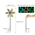 thumbnail image 3 of Wind Spinners Outdoors for Yard and Garden, Metal Wind Sculpture, Outdoor Kinetic Windmill for Patio, Lawn & Garden Decoration-B&6.7inch, 3 of 9