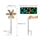thumbnail image 3 of Luminoso Molino de Metal, Ventilador de Exterior, Colector de Viento, Estilo Moderno, Resistente al Clima, Decoración Jardín, Metal Duradero, Base de Madera, Colgante Exterior, Para Terraza,, 3 of 9