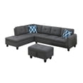thumbnail image 2 of Leumius 98" L Shaped Sectional Couch,Modern Oversized Modular Sofa Couch with Storage Ottoman & Deep Seat,Sectional Couches for Living Room,Office,Dark Gray, 2 of 4