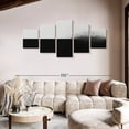 thumbnail image 2 of Elephant Stock Detachment Wall Art - Horizontal Multi Panel Canvas - Living Room Wall Decor - Abstract Multi Panel - Black And Gray Decor - 92" x 42", 2 of 8