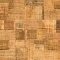 thumbnail image 1 of Ahgly Company Indoor Square Patchwork Orange Transitional Area Rugs, 7' Square, 1 of 1