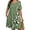 E7-Moss Green Cascading Floral, variant on SHOWMALL Women's Plus Summer Dresses Short Sleeves Casual Midi Dress with Pockets 3X Black