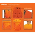 thumbnail image 3 of TrailCrest Men's Blaze Orange Front Loader W/ Pockets Safety Vest, 2X, 3 of 4