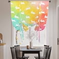 thumbnail image 3 of Easter Balloon Curtains for Windows, Bedroom Curtains 54 Inch Length, Spring Rabbits Silhouette Rainbow Ombre Art Tie Up Curtains Panels Thermal Insulated Bathroom Curtains Window 42"x54", 3 of 8