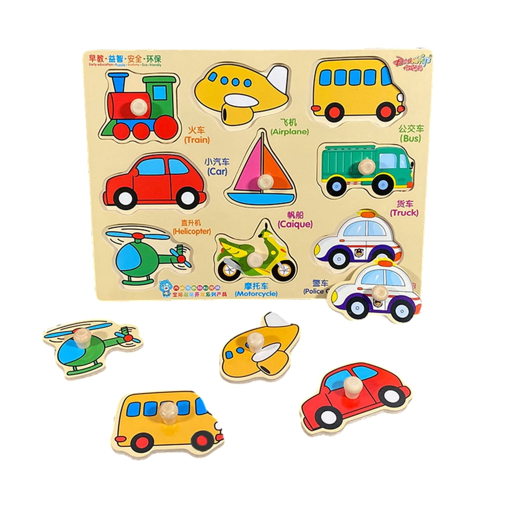 learn numbers with wooden truck toy