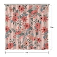 thumbnail image 5 of Waterproof Beautiful Colorful Floral Shower Curtain 72x72 Inch Boho Style Polyester Unique Shower Curtain for Bathroom Hotel Home Decor with 12 Plastic Hooks, 5 of 5