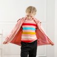 thumbnail image 4 of Toddler Kids Baby Girls Cotton Knit Sweater Striped Knit Long Sleeve Crewneck Pullover Sweatshirt Toddler Winter Clothes for Toddler Girls and Boys 18-24 Months, 4 of 8