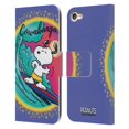 thumbnail image 1 of Head Case Designs Officially Licensed Peanuts Snoopy Boardwalk Airbrush Cowabunga Surf Leather Book Wallet Case Cover Compatible with Apple Touch 6th Gen / Touch 7th Gen, 1 of 6