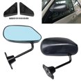 thumbnail image 4 of Espejos laterales universales estilo F1, ángulo ancho izquierdo derecho con soporte de Metal de azul, espejo retrovisor para puerta para coche, Baoblaze Espejo retrovisor, 4 of 8