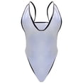 thumbnail image 2 of MSJUHEG One Piece Swimsuit Women,White One Piece Swimsuits for Women,Bathing Suit One Piece,Three Point Strap Surfing Swimsuit,One Piece Body Suits for Womens,Bathing Suit for Women Tankini White L, 2 of 8
