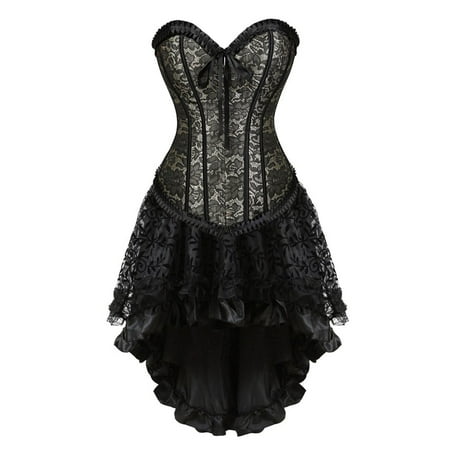 

Steampunk Corset Skirt Renaissance Corset Dress for Women Gothic Burlesque Corsets Costumes Victorian Dresses Costume