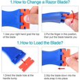 thumbnail image 4 of Plastic Razor Blade Scraper, 4 PCS Stickers Paint Labels Scraper Removal Tool with 100 PCS Plastic Replacement Blades, 4 of 5