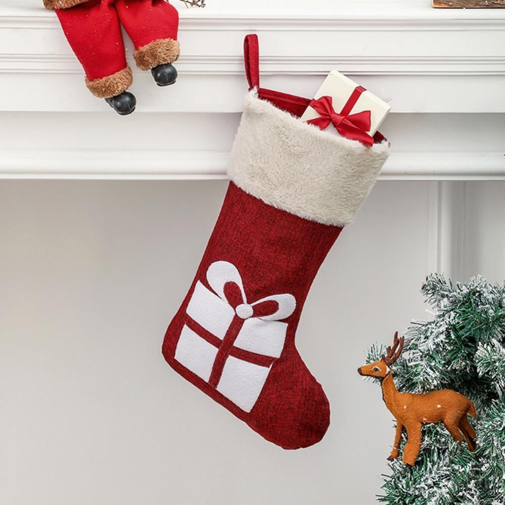 Christmas Gift Stocking Unicorn Sock Light Candy Bag Xmas Tree Hanging Decor 