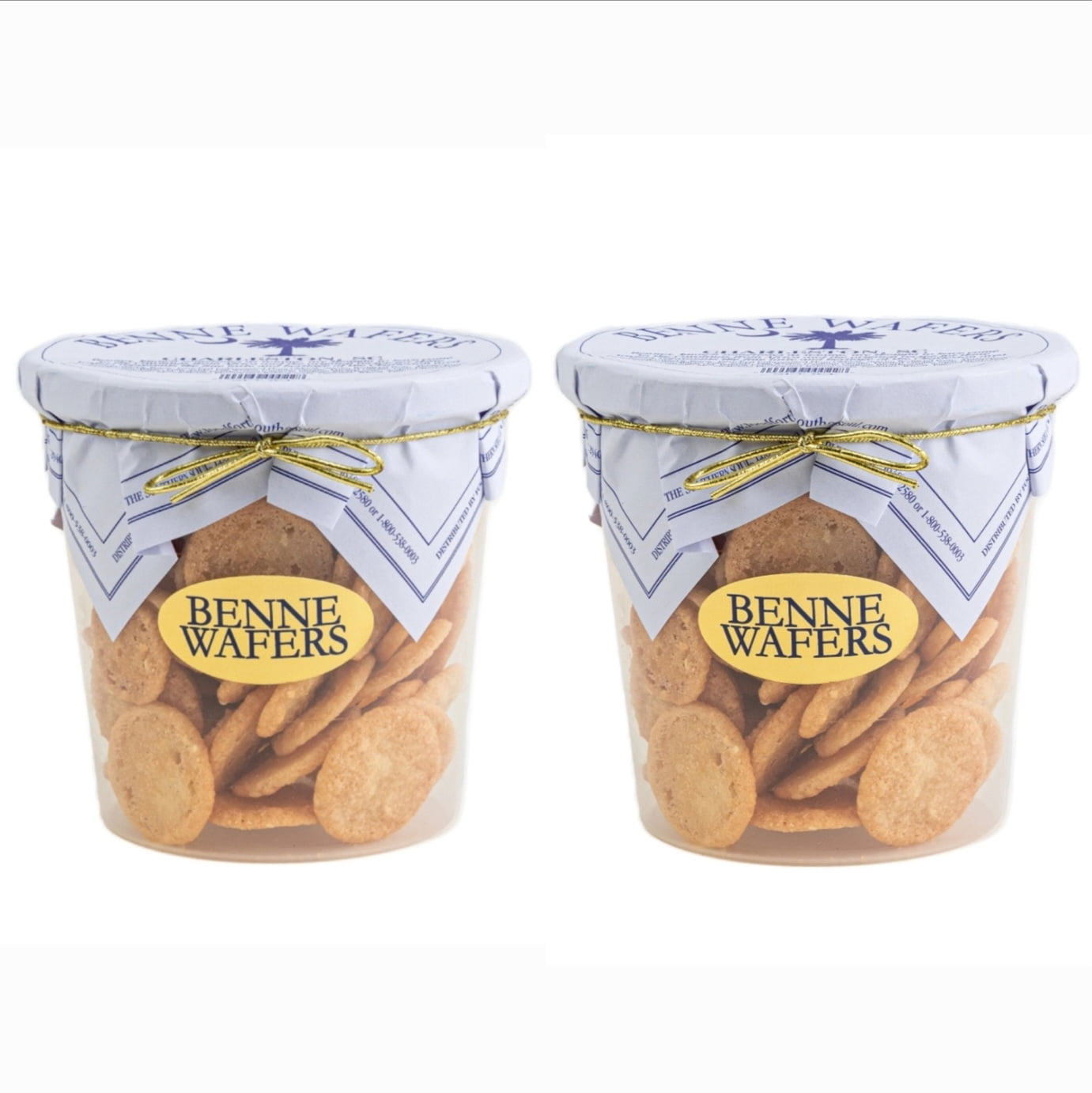 Charleston Favorites Benne Wafers Traditional Cookies, 2 Pack