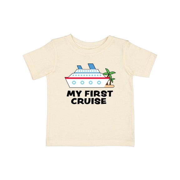 Inktastic My First Cruise with Cruise Ship and Palm Trees Boys or Girls Baby T-Shirt