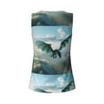 thumbnail image 5 of Picia Cloud Sky Green Dragon Pattern Women's Workout Tank Top,Breathable Activewear,Slim Fit Athletic Top,Versatile Workout Moisture-wicking top-XX-Large, 5 of 9