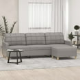 thumbnail image 4 of vidaXL Couch Upholstered Sofa with Footstool for Bedroom Living Room Fabric, 4 of 12