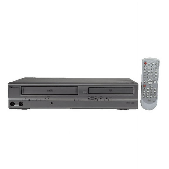Restored Emerson EWD2004 DVD/VCR Combo Player w/ Original Remote, Manual, A/V Cables, & HDMI Converter