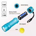 thumbnail image 2 of Mini linterna KunHe Glow in Dark de 9 LED para niños con pilas, 2 of 7