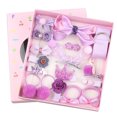 thumbnail image 1 of Juego de 18 Accesorios para Cabello Infantil, Diademas y Pinzas Adorables para Niñas, Bebés y Pequeñas, Estilo Encantador y Seguro, Modelo 5949 en Color Morado, Ideal para Regalos., 1 of 6