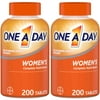 (2 pack) (2 pack) One A Day Women’s Multivitamin Supplements with Vitamins A, C, E, B1, B2, B6, B12, Biotin, Calcium and Vitamin D, 200 ct.