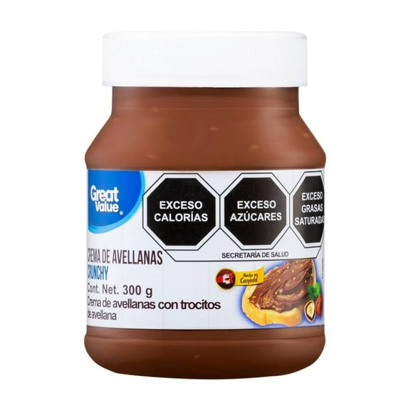 Crema Great Value untable de avellanas crunchy 300 g
