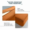 thumbnail image 2 of PARKWELL 8-Piece Outdoor Deep Seat Cushion Set, 22 x 24, Water Repellent, Fade Resistant, 6-Inch Thicken Deep Seat Bottom and Back Cushion for Chair, Sofa, and Couch, Orange, 2 of 8