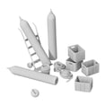 thumbnail image 2 of guohui 1:35 Scale Industrial Accessories Models Ornaments for Dollhouse Accessories, 2 of 9