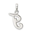 thumbnail image 4 of 925 Sterling Silver Dainty Letter T Initiale Nom Monogramme Collier Pendentif Pendentif, 4 of 8