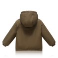 thumbnail image 3 of Usaibhir Toddler Kids Boys Winter Coat Girls Down Jacket Hooded Fleece Outwear Padded Puffer Jacket With Pockets 2-12T, 3 of 10