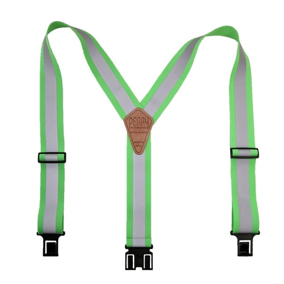 Perry Suspenders Elastic Hook End Reflective Suspenders