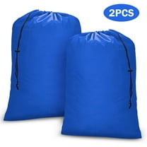 TSV 2Pcs 39.4x27.6" XL Laundry Bags, Washable Dirty Clothes Storage Organizer, Blue