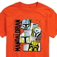 thumbnail image 3 of Star Wars - The Mandalorian Mando Helmet Grid - Men's Short Sleeve Graphic T-Shirt, 3 of 5