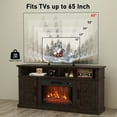 thumbnail image 4 of Luban Nese TV Stand Barn Door 58 Inch with 23 Inch Electric Fireplace for TVs Up to 65 Inch, 4 of 7