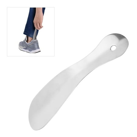 

EBTOOLS Shoe Tongue Stainless Steel Shoe Spoon Shoe Horn Stainless Steel Portable Solid Shoe Spoon Tongue Travel Shoe Helper Stick
