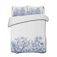 thumbnail image 2 of Blue Spring Floral Twin Size Down Alternative Comforter, Lightweight Comforter Quilt Bedding Set with Pillow Shams Watercolor Botanical Summer Vintage All Seasons Bed Comforter Duvet Insert 68"x86", 2 of 7