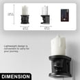 thumbnail image 2 of LOHASLED 2 Pcs Amber Flickering Flame Candle Night Light with Dimmer, 2 of 7