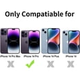 thumbnail image 2 of Phone Case Compatible for iPhone 14 Pro, Clear Case Non-Yellowing Shockproof Protective Bumper Slim Cover for 6.1 Inch, 2 of 6