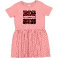 thumbnail image 3 of Inktastic Big Sis Buffalo Plaid Sister Girls Toddler Dress, 3 of 5