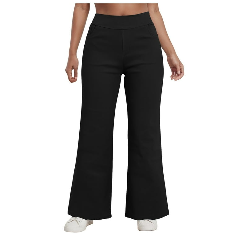 Jkety Palazzo Pants Wide Leg Dress Pants Women's Paperbag High Waisted  Business Casual Trousers with Removable Belt(Black,L) - Walmart.com